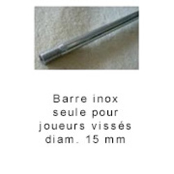 Barre inox pour joueurs vissés