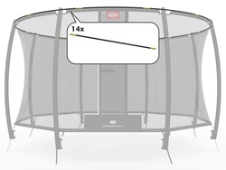 Cerceau pour trampoline Grand ovale 520 cm